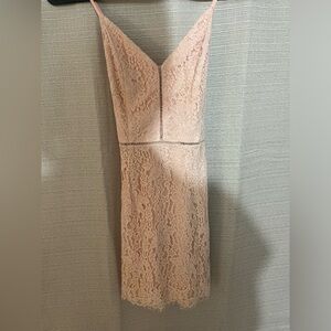 Pink lace dress